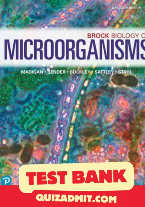 brock biology of microorganisms 16th edition test bank​