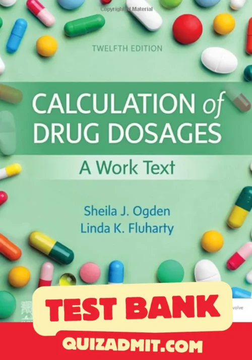 Calculation Drug Dosages Test Bank