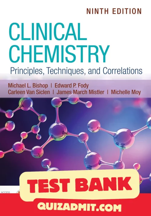 clinical chemistry principles techniques and correlations test bank​