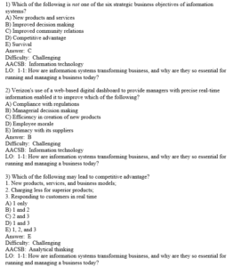 management information system test bank